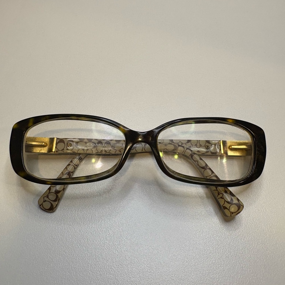 COACH EYEGLASSES HC6063 (Elizabeth) 5262 (Dark Tort Sand SigC) COACH GLASSES - Picture 14 of 16